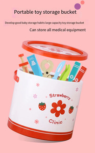 Petit <span class=keywords><strong>docteur</strong></span> pour enfants ensemble jeu Simulation Injection jouets maison jouer seau et accessoires - Product Image 6