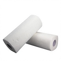 Rouleau de papier essuie-tout de cuisine Nanbo jetable, écologique, 2 plis, en pâte de bois vierge, pliage simple, avec logo personnalisé, échantillon gratuit, pour le nettoyage