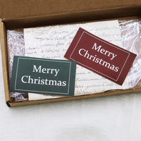 Autocollants de Noël - Étiquettes adhésives personnalisées imperméables « Joyeux Noël » pour boîtes cadeaux, cartes et emballages alimentaires