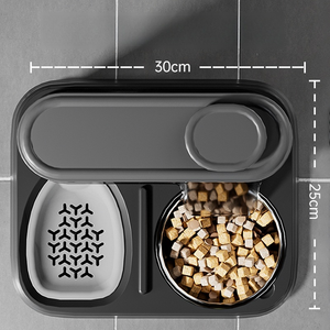 Distributeur de nourriture pour chats et chiens 2 en 1 OEM en PP de gros pour fabricants, avec grande capacité, distributeur automatique de nourriture pour animaux de compagnie et bol à eau - Product Image 5