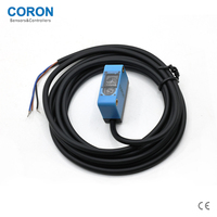 Sensor Óptico de Alta Precisión CORON Serie KC, RGB 3 Colores, Interruptor NPN/PNP, Punto de Luz Pequeño, Tipo de Cable DC12-24V, Distancia 12.53mm