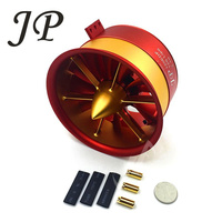 Unité de Propulsion Électrique à Ventilateur Canalisé 90mm, Impeller en Aluminium à 12 Pales, Moteurs Multiples KV, 6S_12S, Poussée Maximale 6.10Kg, pour Modèle de Jet RC