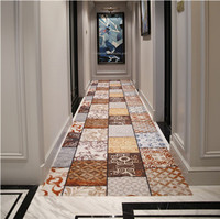 Tapis de couloir floral avec boucle imprimée numérique jacquard, à poils ou non tissés, dernier modèle