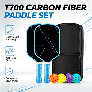 ไม้พายพิคเคิลบอล CAFIT T700 แบบขึ้นรูปด้วยความร้อน แกนคาร์บอนไฟเบอร์รังผึ้ง ได้รับการรับรองจาก USAPA ทนทาน ควบคุมการหมุนได้ดี เหมาะสำหรับการฝึกซ้อม - Product Image 2