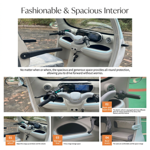 Nouveau Tricycle Électrique Mini Open 2026 60V >1000W 50-70km/h avec Batterie Plomb-acide, Conception Ouverte Sans Portes, Sièges <span class=keywords><strong>pour</strong></span> 3 <span class=keywords><strong>Personnes</strong></span>, Usage Domestique - Product Image 5