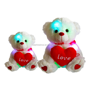 Nuovo orsacchiotto farcito peluche regalo di san valentino con <span class=keywords><strong>cuore</strong></span> rosso LOGO personalizzato all'ingrosso simpatico peluche peluche orsacchiotto bambola - Product Image 5