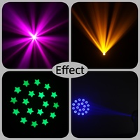 Mini projecteur LED à tête mobile 150W RGBW avec 18 prismes rotatifs pour discothèque, soirée, karaoké, DJ, bar, éclairage de scène Dage