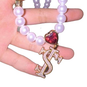 Stk Style Pearl Necklace With Heart Pendant 18k Gold Plated Imitation Pearl Women Fashion Jewelry Gift - Product Image 5