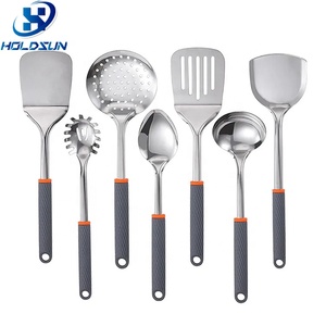 Espátula <span class=keywords><strong>de</strong></span> Cocina Plana y Sólida <span class=keywords><strong>de</strong></span> Acero Inoxidable <span class=keywords><strong>de</strong></span> Grado Alimenticio, Ecológica y Duradera, con Agarre <span class=keywords><strong>de</strong></span> Silicona Antideslizante - Product Image 3