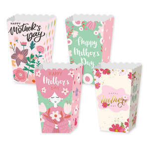 Boîte <span class=keywords><strong>à</strong></span> <span class=keywords><strong>pop</strong></span>-<span class=keywords><strong>corn</strong></span> pour la fête des mères Boîte <span class=keywords><strong>à</strong></span> papier écologique pour collations décoratives pour la fête des mères européennes et américaines - Product Image 5