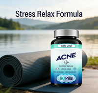 Capsules de Vitamines et de Collagène pour l'Acné Adulte OEM ODM avec Soutien Hormonal Contre l'Acné, 2 Capsules par Jour, Complément Alimentaire (Personnalisable)
