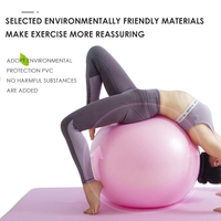 Ballon de Gymnastique Gonflable en PVC Souple de 65 cm pour Exercices de Yoga et Fitness – Vente Flash