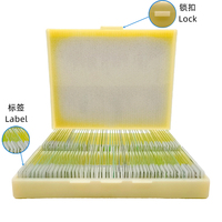 School Supplies Biological Education 100Pcs Mixed Specimen Botany Animal Glass Prepared Microscope Slides
