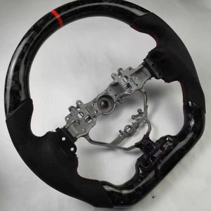 Volante Deportivo de Fibra de Carbono Forjado y Cuero Perforado para <span class=keywords><strong>Lexus</strong></span> ES GX RX CT LX RX NX LS GS <span class=keywords><strong>UX</strong></span> IS200t IS250 IS300 IS350 - Product Image 6