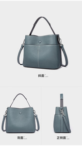 Bolso de Mano de Cuero Genuino de Vaca para Mujer, Bolso de Hombro Cruzado de Moda, Bolso Clásico para Dama, Bolsos Tote para Mujer - Product Image 5