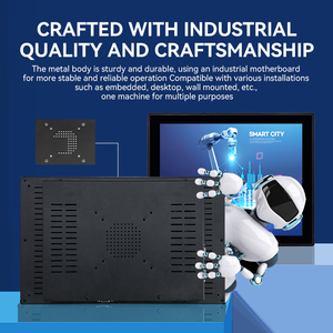 Meetneng OPC cảm ứng công nghiệp <span class=keywords><strong>PC</strong></span> không thấm nước tất cả-trong-một Windows 7 Bảng điều khiển công nghiệp máy tính với Intel Celeron J1800 & 64G SSD - Product Image 2