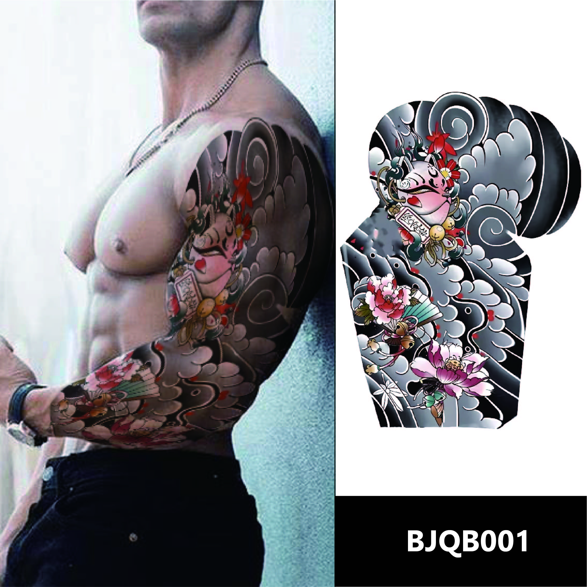 Hand Tattoo Men Photo - Man Hand Tattoos - Waterproof Temporary Design, image size:2269x2270