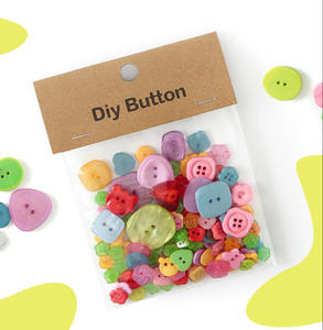 Mehrfarbige, umweltfreundliche, flache, runde 4-Loch-Knöpfe aus Harz, handgefertigte Hemdknöpfe, Kinder-<span class=keywords><strong>DIY</strong></span>-Bastelknöpfe, Babykleidungsknöpfe - Product Image 4