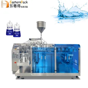 Automatic Liquid Premade Pouch Horizontal Filling Packing Bag Pouch With Spout Small Pneumatic Packaging Machine