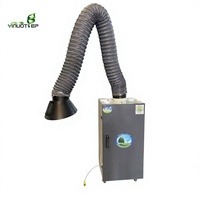 Purificateur de fumée de soudage portable à double bras avec bras d'aspiration, adapté aux ateliers de soudage secondaire et de soudage à l'arc à l'argon