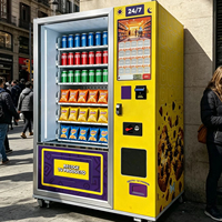 Máquina Expendedora con Alerta de Reabastecimiento, Dispensador Inteligente de Bebidas y Snacks con Notificación de Bajo Nivel de Inventario