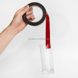 Ruban adhésif double face en mousse PE <span class=keywords><strong>noire</strong></span> 4 mm x 50 m, grand rouleau, ruban de montage de haute qualité pour moustiquaire - Product Image 5