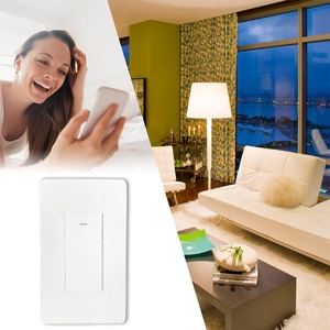 UEMON Smart Home 110-250v 1 gruppo interruttore luce intelligente WiFi e controllo vocale pulsante a muro per Garage e applicazione Hotel - Product Image 6