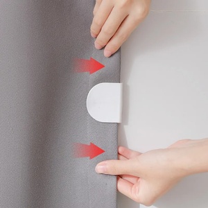Shower Room Retaining Clip Splash Guard Retainer Clips <b>Curtain</b> Return Rack Bathroom Clips - Product Image 3
