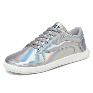 <span class=keywords><strong>Zapatillas</strong></span> Deportivas de <span class=keywords><strong>Mujer</strong></span>, Holográficas, de Piel Sintética, Suaves, con Punta Ancha, Suela Plana, Casuales, <span class=keywords><strong>Minimalistas</strong></span>, para Caminar - Product Image 4
