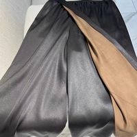 Jupe-pantalon ample et confortable pour femme en soie Xiangyun, gaze et satin épais, style cuir, coupe large 8980