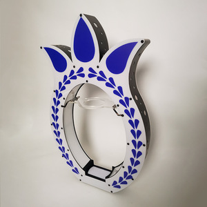 Led Pineapple Wine Rack Round Tropical Party Decor With <b>Lighted</b> Display For Bar Or Nightclub Use - Product Image 2