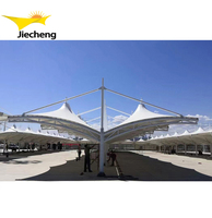 L'industrie prix de gros abri voiture PVDF moto hangar de stockage tente carport ombre tente de stationnement pour parking