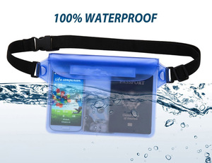 Ipx8 Transparante Pvc Heuptas Met Rits Sluiting Waterdichte Mobiele Telefoon Bescherming Voor Buiten Duiken Cross-Border Reizen - Product Image 5