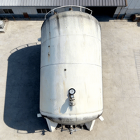 Tanque de Almacenamiento de Gas Inerte de Segunda Mano, Recipiente de Presión Industrial para Nitrógeno Líquido, Oxígeno y Argón, Interior de Acero Inoxidable, Exterior de Acero al Carbono