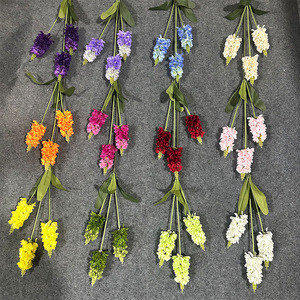 Bouquets de fleurs artificielles en lavande, fleurs en soie, décorations de mariage faites à la main, arrangements au sol - Product Image 2