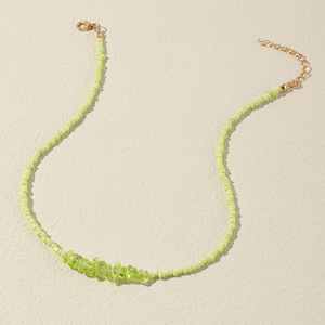 Collier en perles 3d personnalisé, chaîne en cristal irrégulier avec pendentif, ras du cou, clavicule - Product Image 3