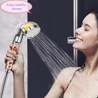 Pommeau de douche à main moderne à sortie d'eau unique très vendu filtre à haute pression dur et doux arôme vitamine C salles de bain à la mode