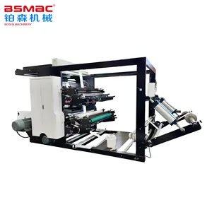 BSYTA2 Film Foil Flexographic Printer Uv Dryer Ink Stack Type Web Guide Flexo Printing Machine