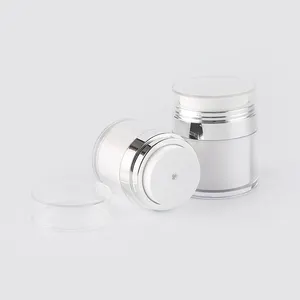 Vuoto 15ml 30ml 50ml Imballaggio Cosmetico di Plastica Acrilico Airless Pompa Vasetto di Crema JA-101