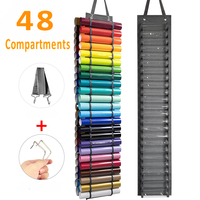 Porte-rouleau en vinyle 12 24 48 compartiments Organisateur de rangement en vinyle Suspendu Support de rangement en vinyle Organisateur de rouleau artisanal Support mural