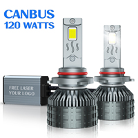 Bombilla LED CANBUS M87 de 120W para Faros Delanteros, 6500K Blanco CSP, Controlador Externo de 12V, Sin Errores, H4 H11 9005, Repuesto para Faros Delanteros