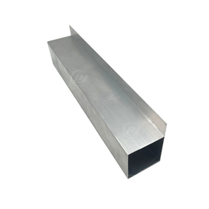 Profil de façade en alliage d'aluminium noir 6063 enduit de poudre pour les matériaux de construction extérieurs de mur rideau - Product Image 6