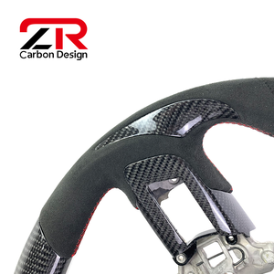 Volant sport en fibre de carbone et daim pour Ford <span class=keywords><strong>Mustang</strong></span> GT500 GT350 S550 2015-2023 5.0L GT <span class=keywords><strong>V8</strong></span> 350 500 Shelby - Product Image 2