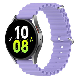 Dây đeo silicon thể thao sang trọng, thoáng khí dành cho đồng hồ Samsung <span class=keywords><strong>Galaxy</strong></span> Watch 6/7 5Pro 20/22mm, chất liệu kim loại mềm mại phong cách biển - Product Image 2