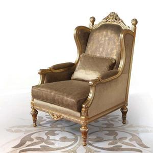 Sofá de Lujo de Alta Calidad para Sala de Estar, Muebles de Roble Macizo, <span class=keywords><strong>Sillones</strong></span> con Reposapiés de Estilo Francés - Product Image 4