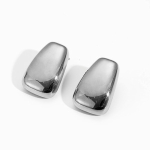 Geometric Gold Plated <b>Titanium</b> <b>Stud</b> Earrings For Women Classic Fashion Jewelry - Product Image 5