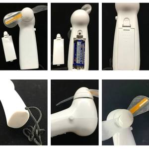 MHK90 Mini ventilateur en plastique portable Creative Flexible LED Cooler Cooling Characters Word - Product Image 2