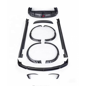 Kit de carrocería de alta calidad para Tesla Model X 2024 + fibra de carbono seca labio delantero falda lateral rueda arco difusor trasero Spoiler Body Kit - Product Image 2