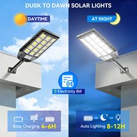 Lámpara Solar LED Multiusos para Exteriores, Impermeable, con Sensor de Movimiento, para Calle, Jardín, Estacionamiento, Granja, Almacén