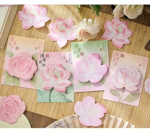 Guofeng Self-Adhesive Flower-Shaped <b>Memo</b> <b>Pads</b> High Quality Notes for School Office Use Practical Decoration - Product Image 6